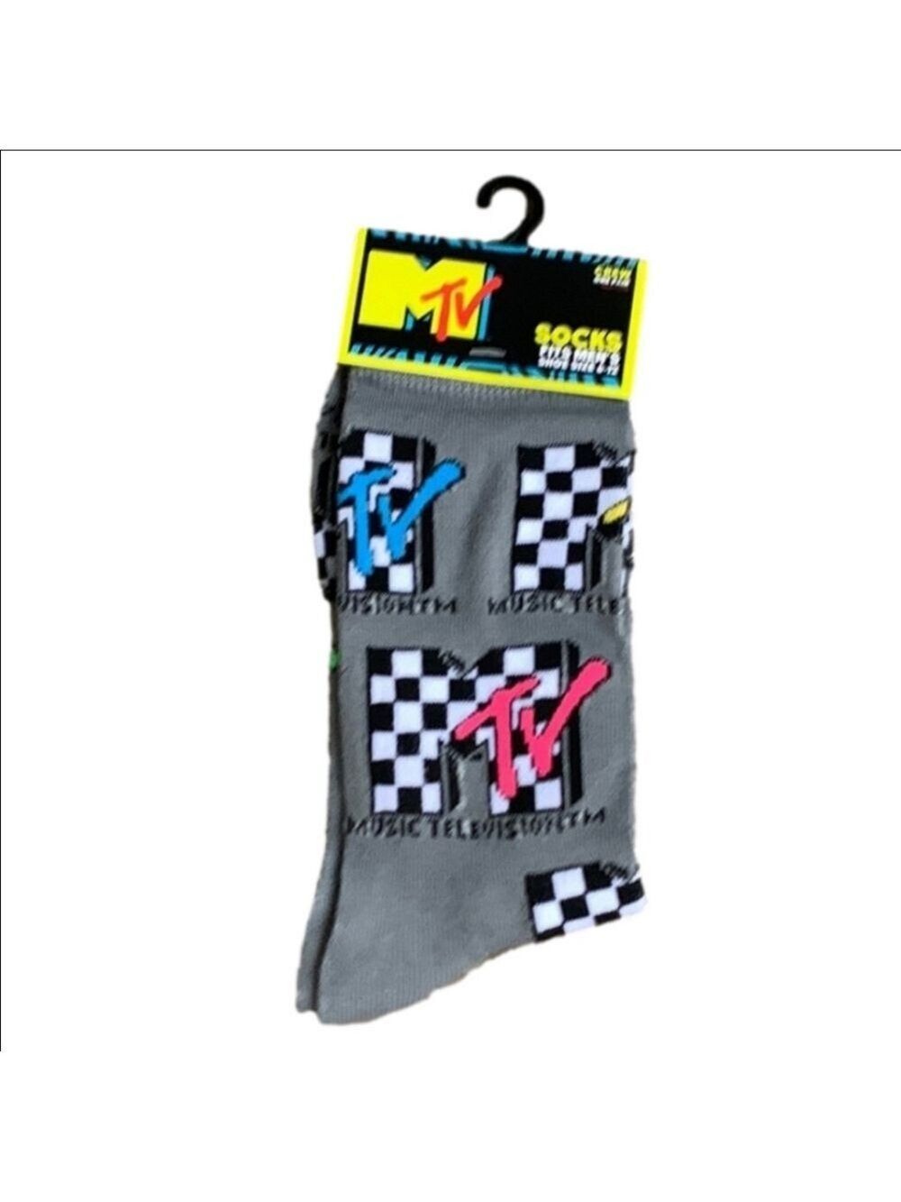 4/$25 MTV Novelty Crew Socks Collectible Graphics Socks New Unisex Music